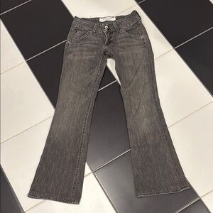 Hudson Jeans Gray Flare Wide Leg Denim
